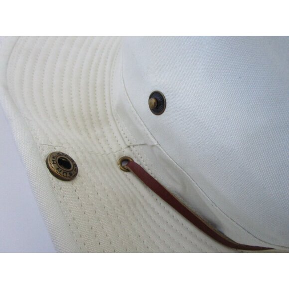 Men's Kodiak Rugged Outback Headwear Beige & Leather Strap - OS 100% Cotton NWT - Picture 9 of 16